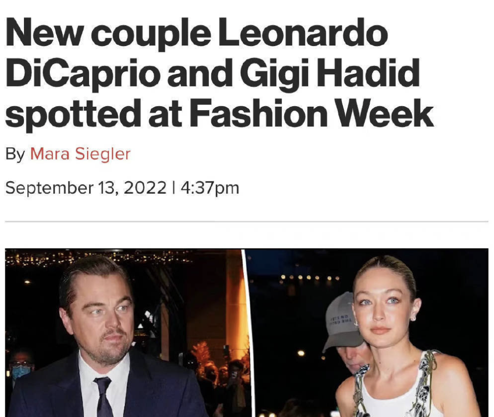 今天更新和小李子莱昂纳多·迪卡普里奥分手的名模Gigi Hadid穿搭