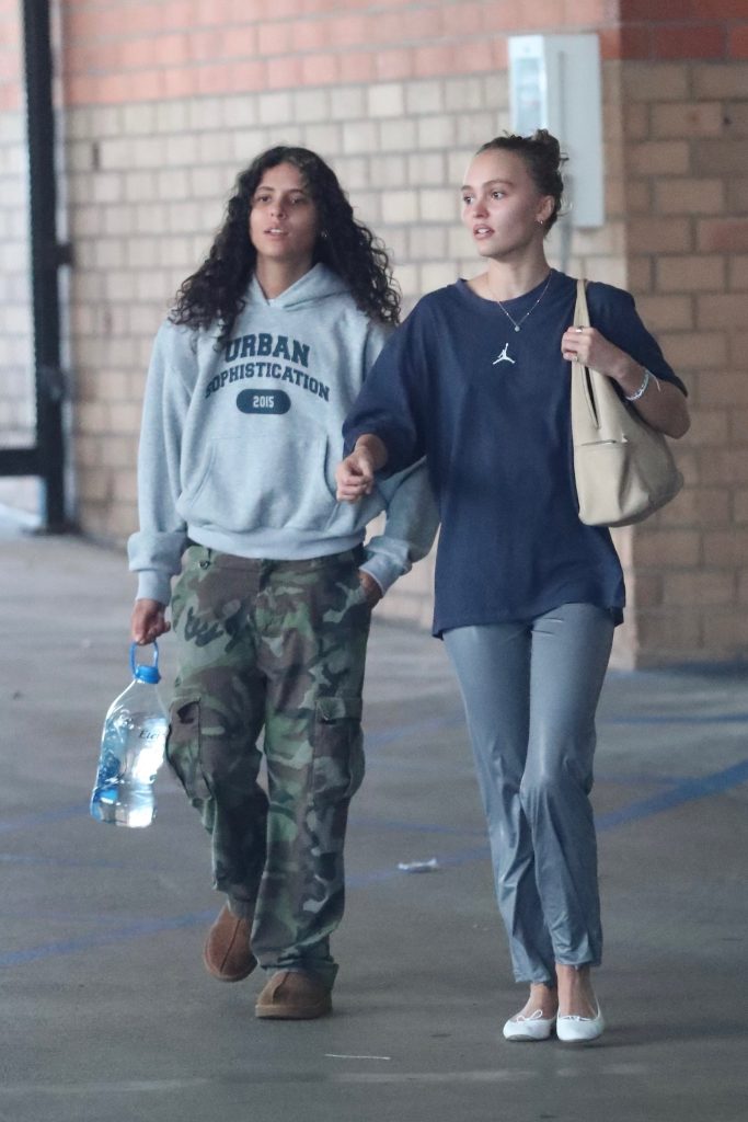 Lily-Rose Depp and Danielle Balbuena in Los Angeles, CA