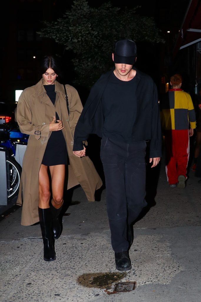 Kaia Gerber and Austin Butler in New York.