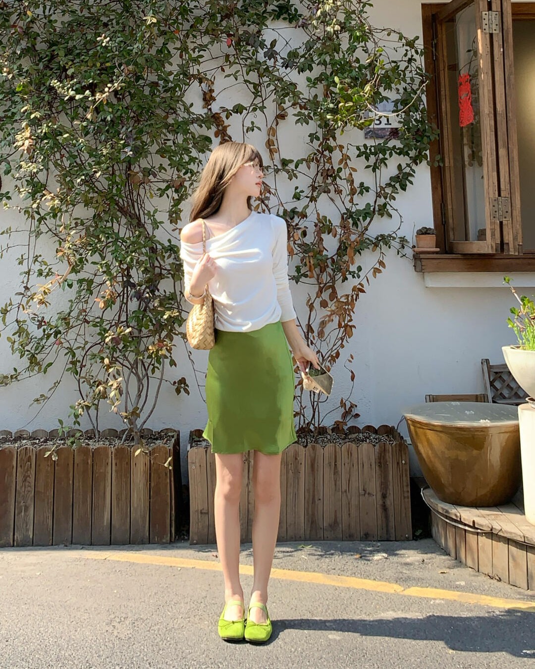 绝美白绿配色，穿出氧气少女的夏日高级感！