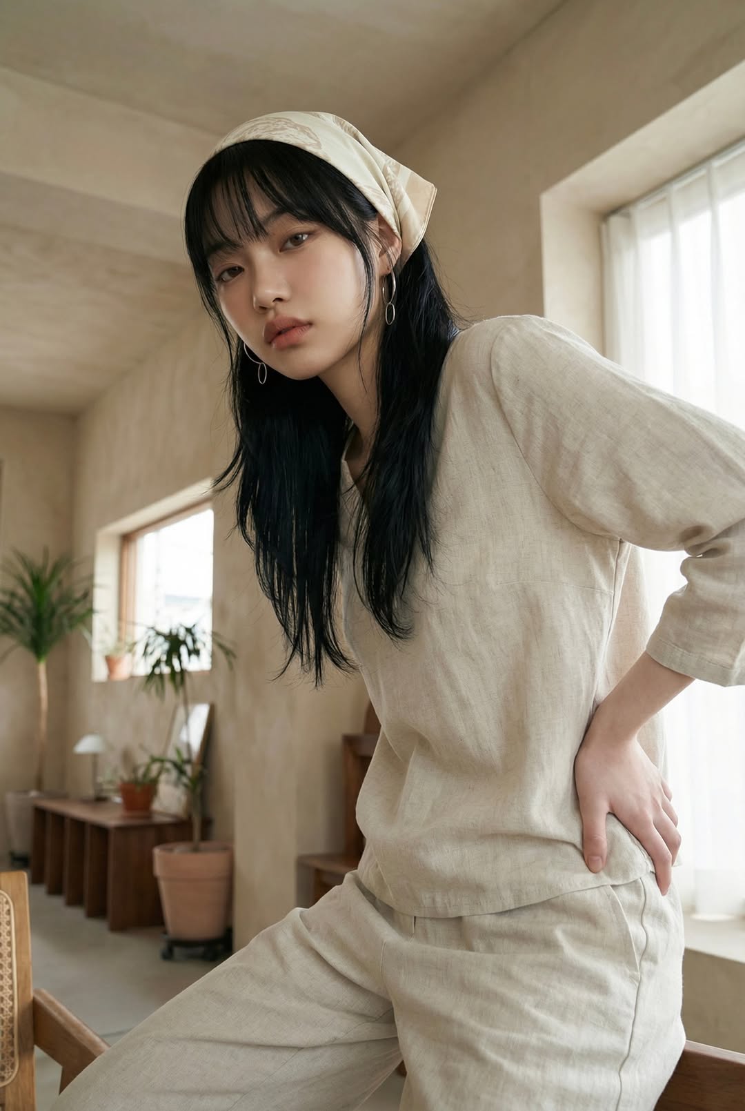 极简亚麻风：自然与慵懒的都市静谧美学