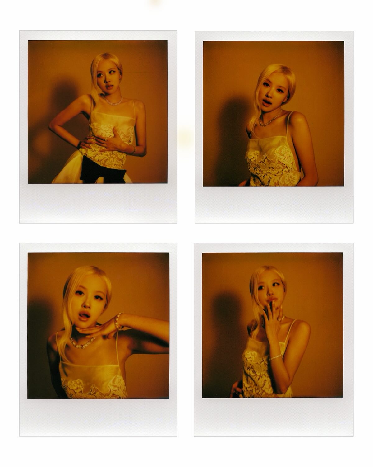 ROSE米白蕾丝刺绣吊带裙，胶片感琥珀光影，低调奢华的复古优雅