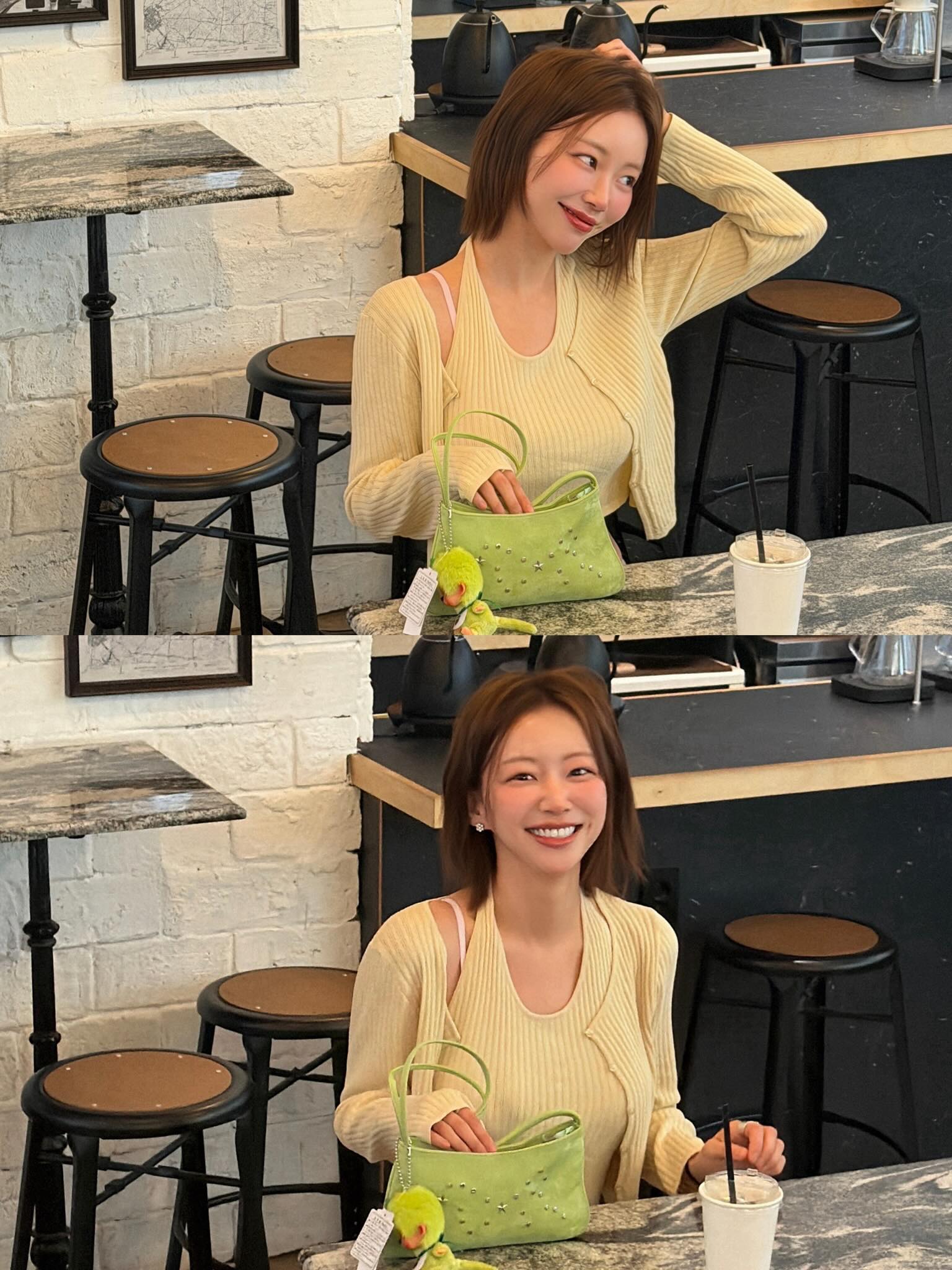 韩系女神！露肩装优雅迷人