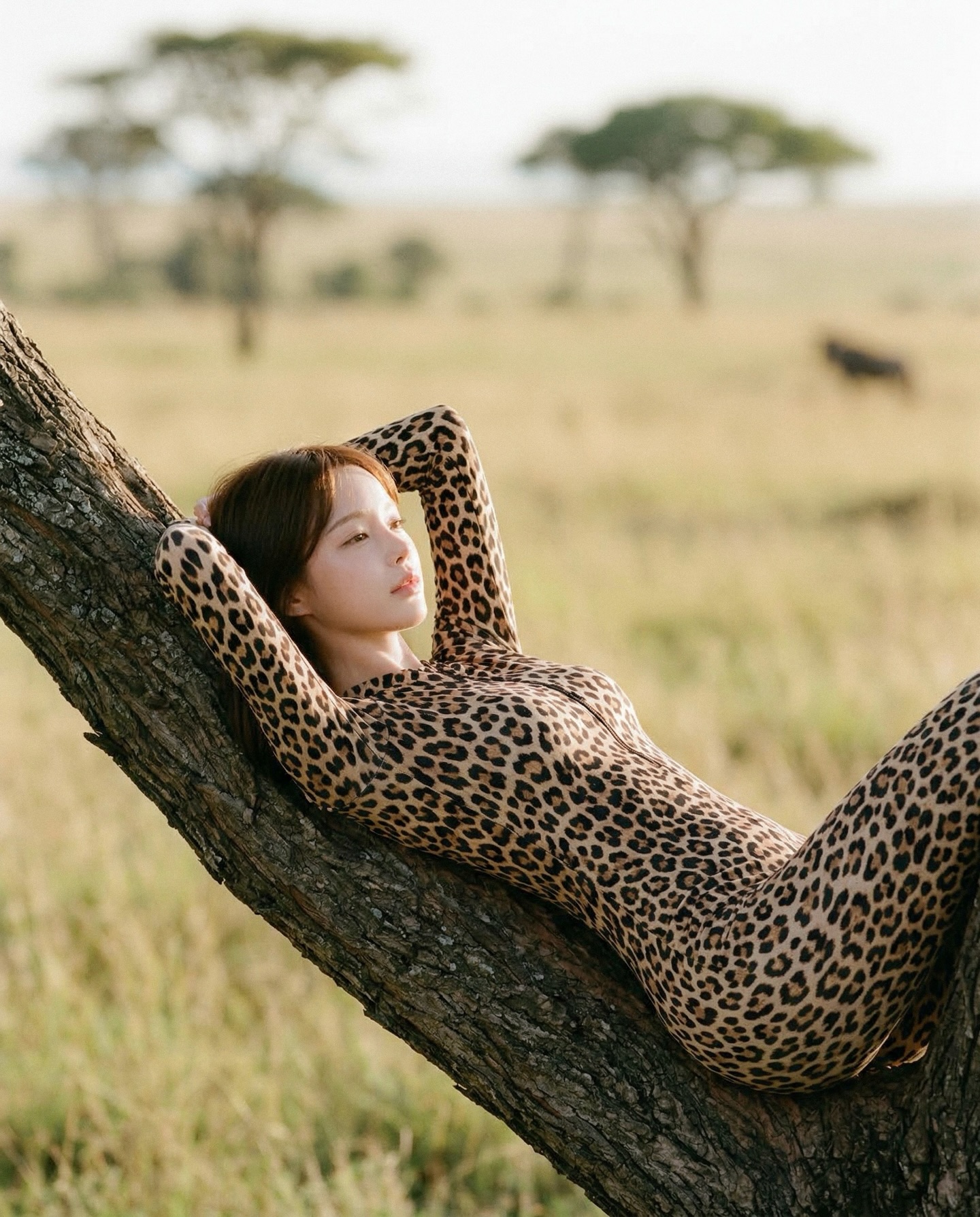 白色细肩带罗纹吊带背心街拍Look