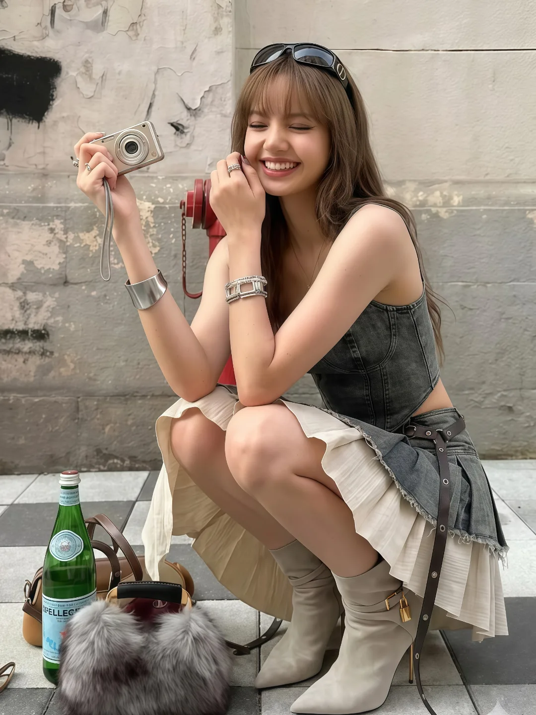 短裙街拍Look，女人味绝了！-街拍look