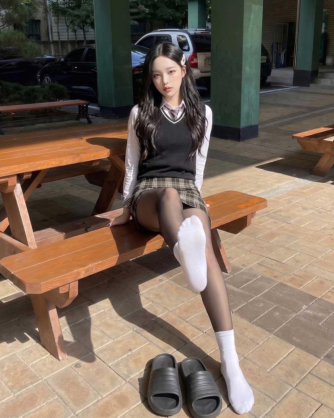 韩系学院制服风｜校园女神的纯欲穿搭look