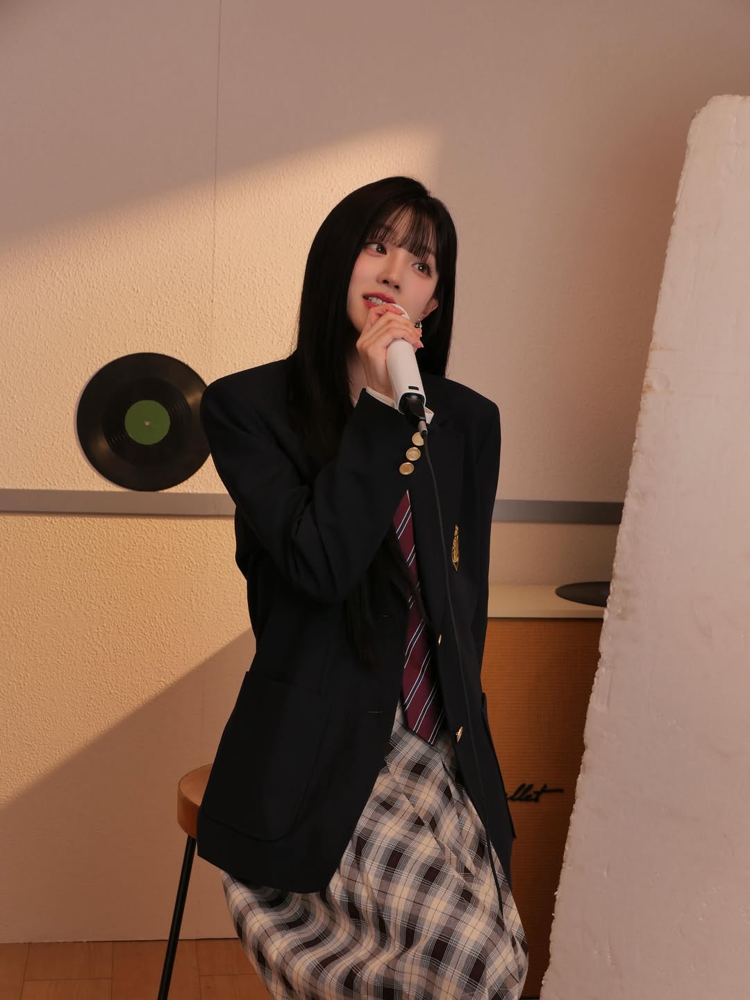 韩系学院风制服秋冬呢子款，文静学姐质感穿搭-街拍look