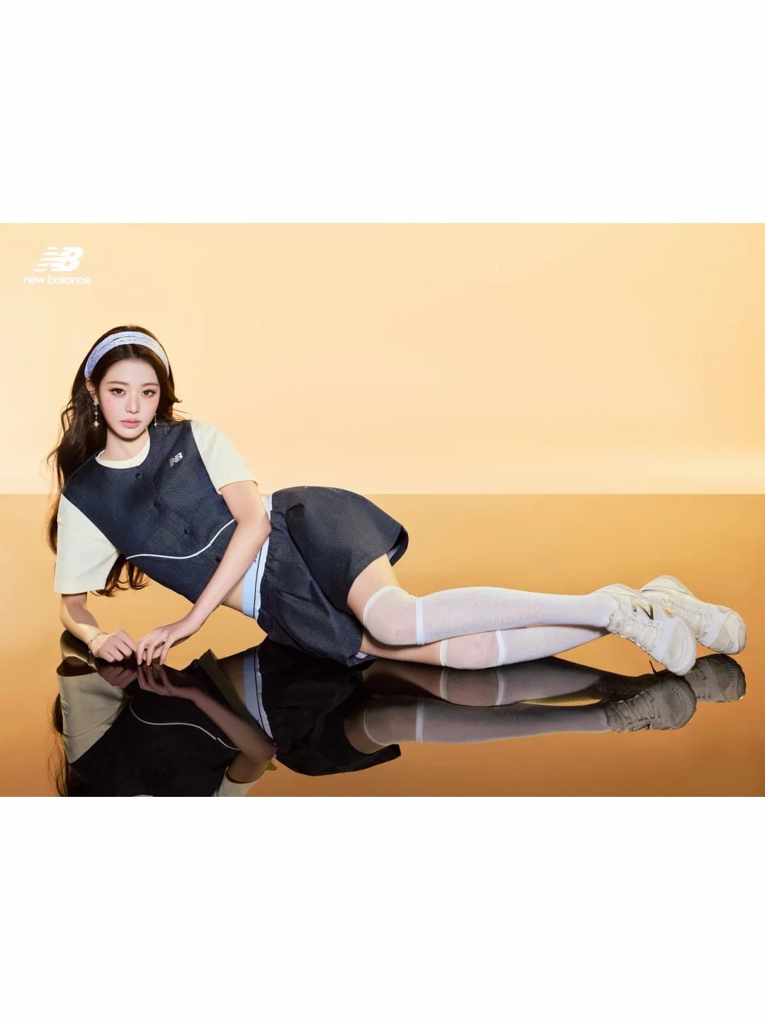 张元英New Balance运动少女风，夏日元英穿搭教科书-街拍look
