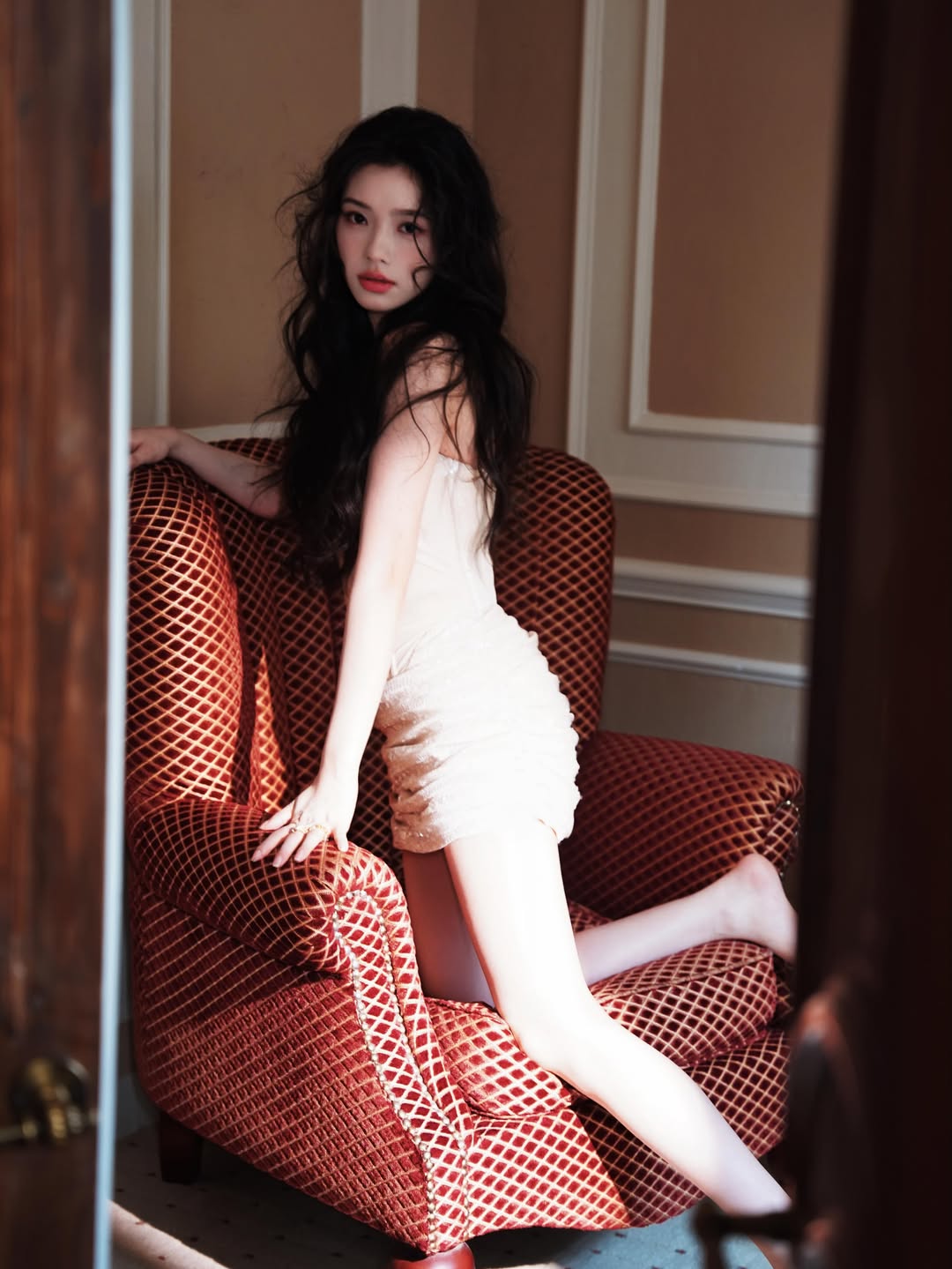 林允日常穿搭，清新少女感满满