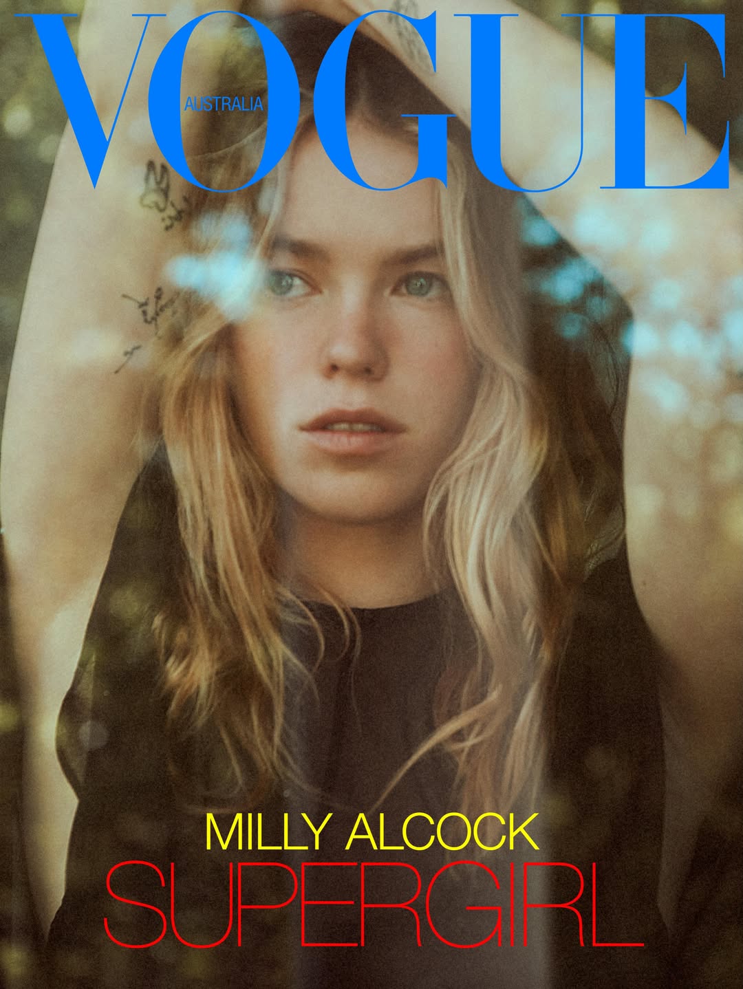 Vogue Australia封面Milly Alcock，阳光斑驳 Supergirl 梦幻风