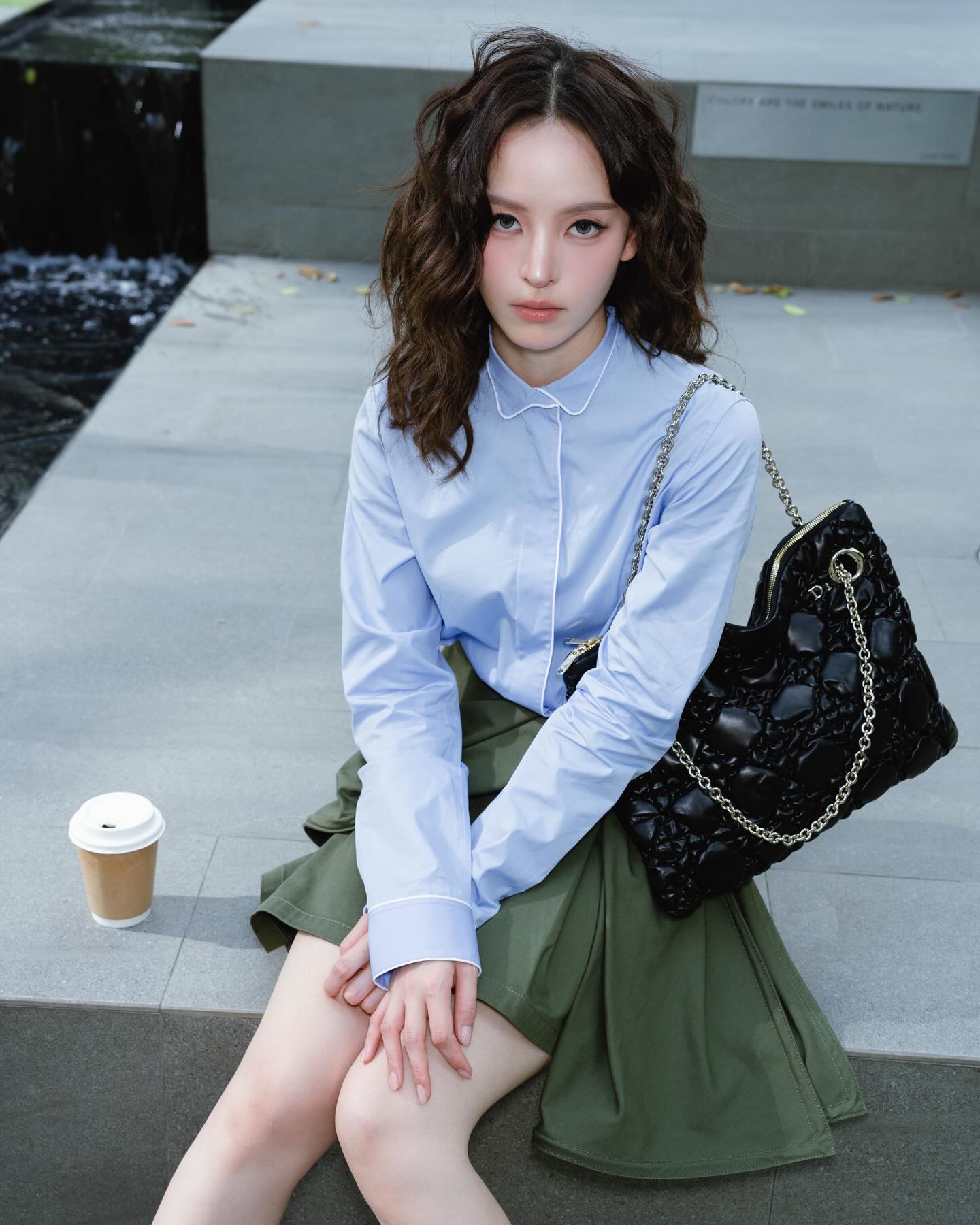 白色露肩层叠薄纱礼服裙，nychaa 浪漫仙女轻婚纱风