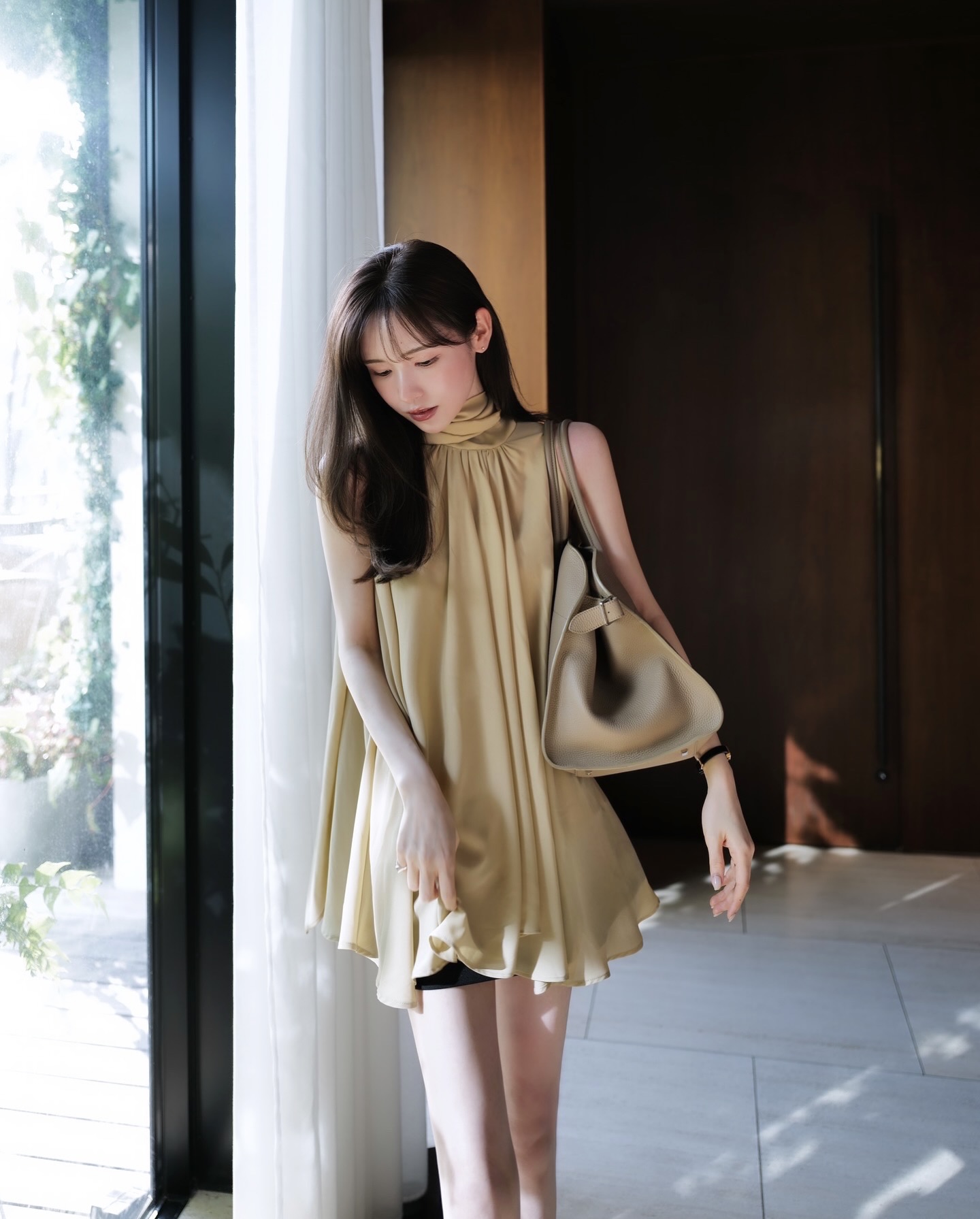 白色露肩层叠薄纱礼服裙，o3_imy 浪漫仙女轻婚纱风