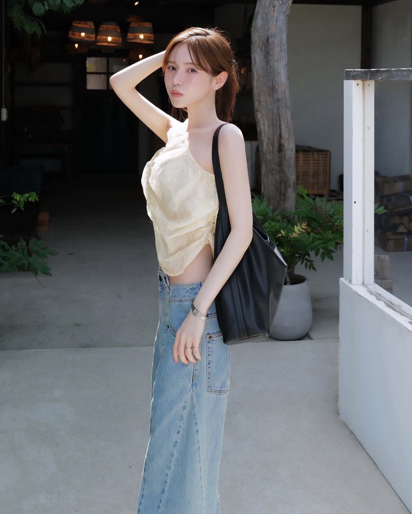 白色露肩层叠薄纱礼服裙，o3_imy 浪漫仙女轻婚纱风