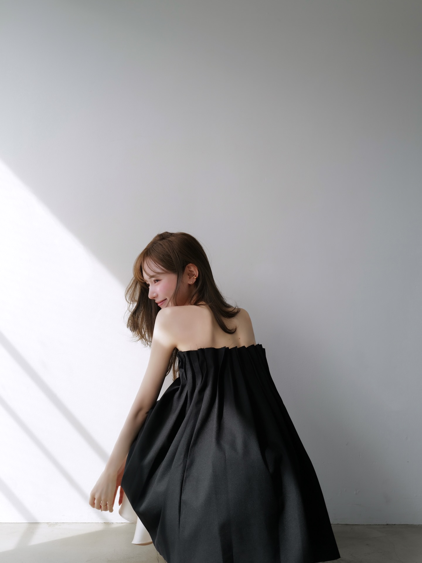 白色露肩层叠薄纱礼服裙，o3_imy 浪漫仙女轻婚纱