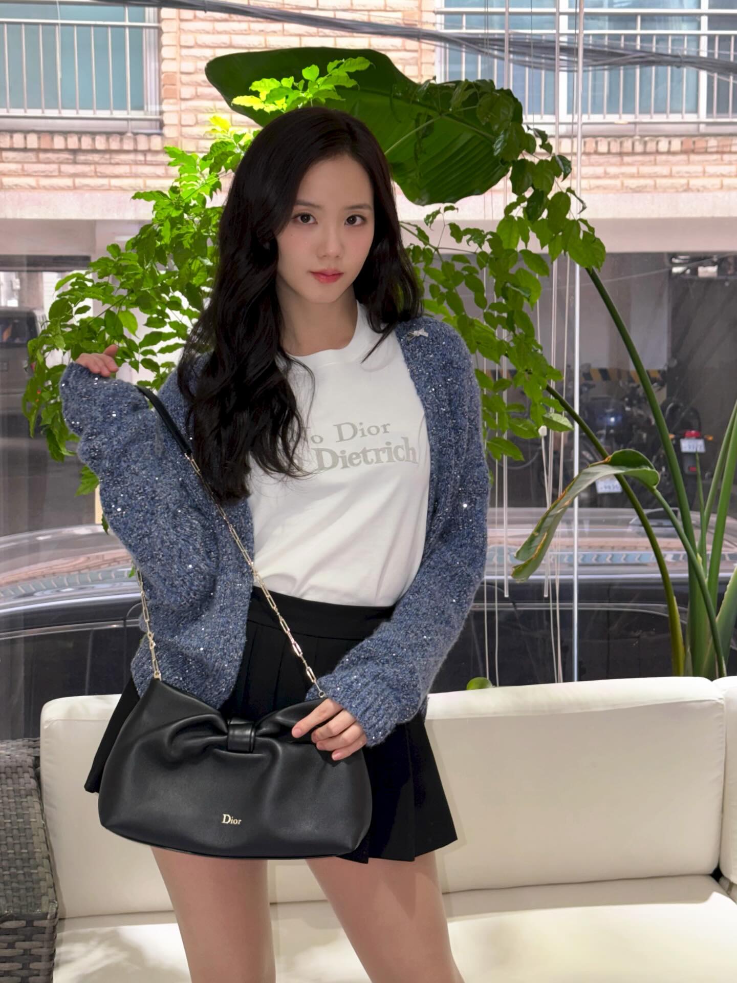 sooyaaa Dior老花短夹克配老花马鞍包，法式轻奢名媛风